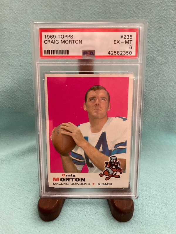 1969 Topps Football #235 Craig Morton PSA 6 EX-MT