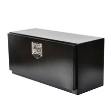 Black Steel 30"x12"x14" Underbody Truck Tool Box Flatbed Trailer Storage w/Lock
