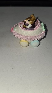 Wee Forest Folk M-274 Easter Eggmobile, Pink Frosting, White Egg