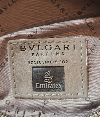 BVLGARI Parfums Emirates Airlines Travel Amennity BAG ONLY Makeup Cosmetic Pouch