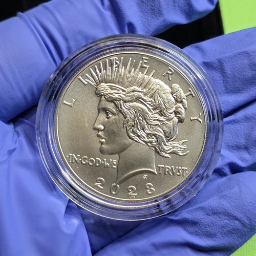 2023 P Peace Silver Uncirculated Dollar Philadelphia Coin OGP Mint Box & COA