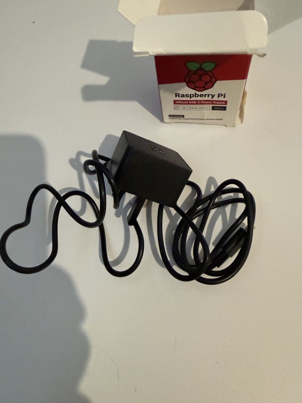Raspberry Pi UK Plug Official USB-C Power Supply - Black - 3A