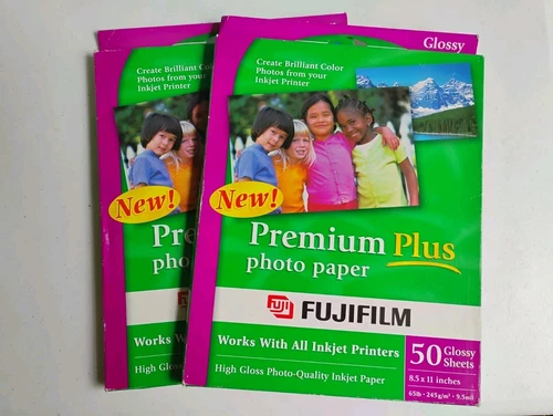 FUJIFILM Glossy Premium Plus Photopapers 100 Letter (8.5"x11") size sheets