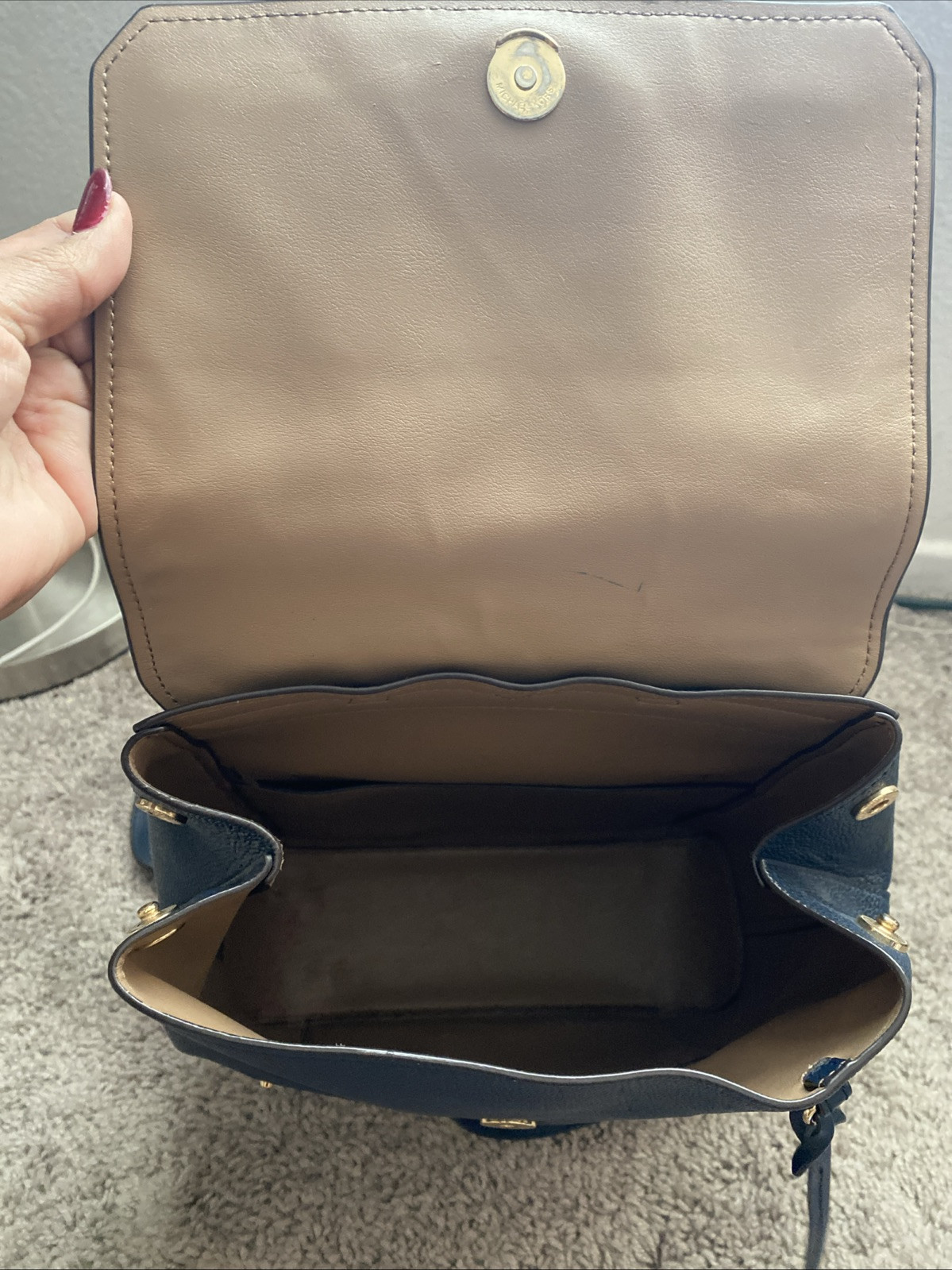 MICHAEL KORS Backpack/Leather/BLK/Solid color/35F… - image 23