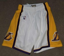 Los Angeles Lakers Mitchell  Ness Swingman Basketball Shorts w/ Pockets Medium