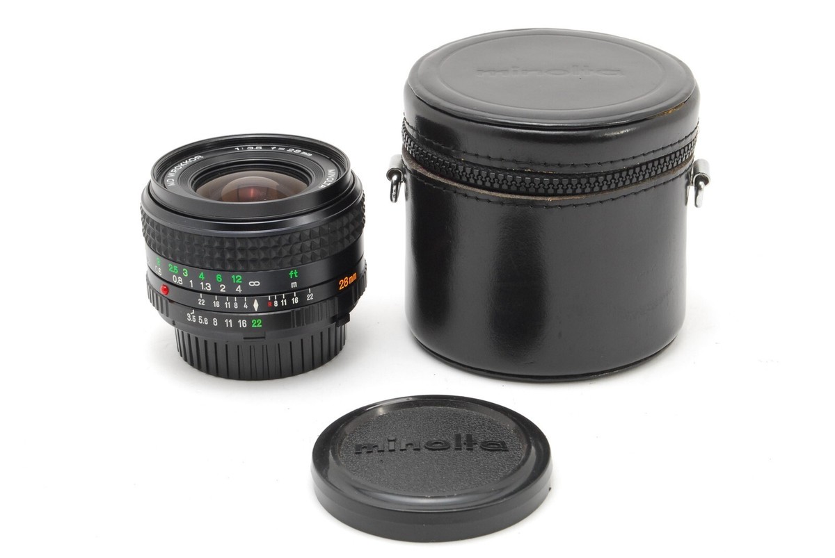 ミノルタ　MD W ロッコール 28mm F3.5（新品） EXCELLENT+5] Minolta MD W.Rokkor 28mm f3.5 Wide Angle MF