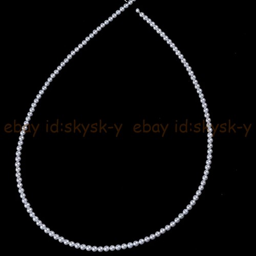 Mini 2.5-3mm Natural White Freshwater Pearl Round Loose Beads Jewelry Making - Imagen 12 de 18