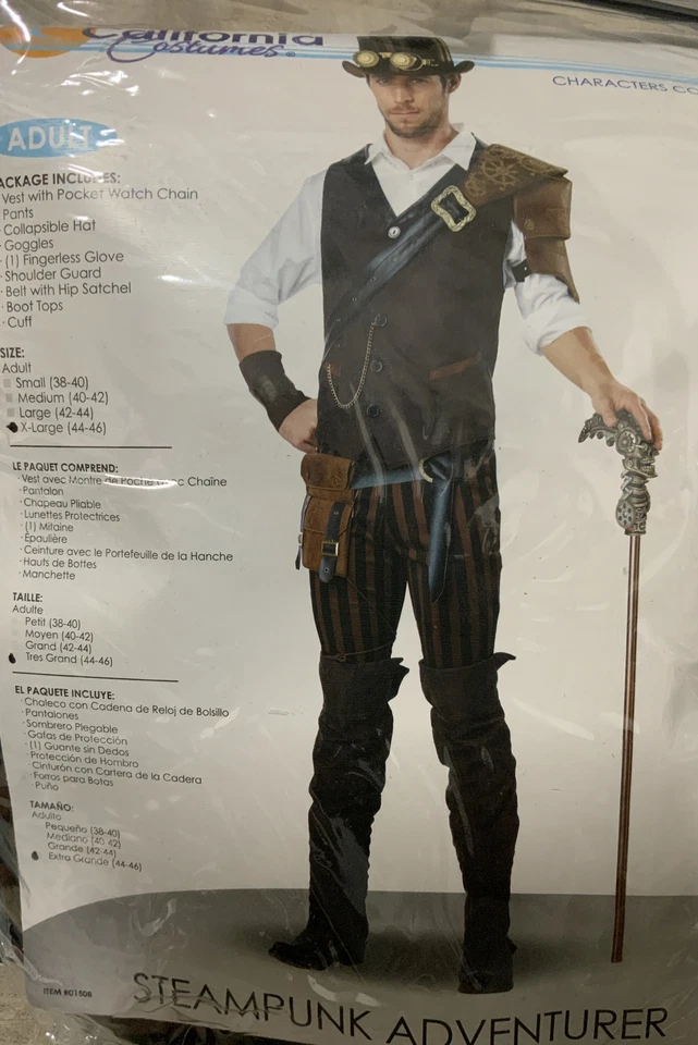 ⚡️ Mad Excursion Professor Steampunk Adulto halloween (XL 44/46) ⚠️ Incompleto ⚠️ Foto 2 de 2