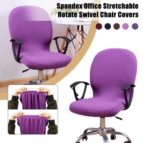 Stretch Computer Office Chair Covers Slipcover Desk Task Rotat Seat
