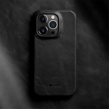 Original Melkco Genuine Leather Case for iPhone 14 15 Pro Max Oil Wax Back Cover