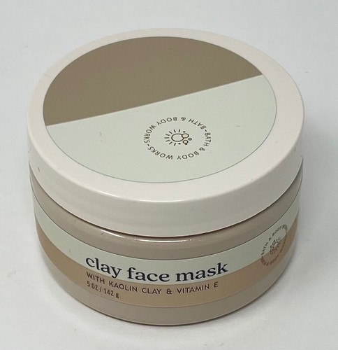 1 NEW BATH & BODY WORKS CLAY FACE MASK KAOLIN CLAY VITAMIN E TREATMENT 5 OZ - Picture 2 of 6