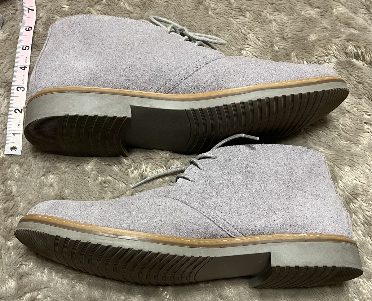 BRAND NEW Sonoma Eldredge Gray Leather Suede Waterproof Chukka Boots Men main image 4