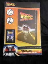 Image of Back to the Future light up Movie Poster Free Standing or Wall Mountable new