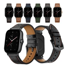 20mm Dots Genuine Leather Watch Band Strap For Amazfit GTS 2 2e 3 4 Mini Pro