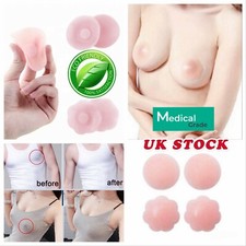 Silicone Nipple Covers Unisex Reusable Adhesive Breast Petal for Backless Shirt