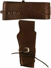 Western Cowboy Gun Holster Belt Fancy Dress Costume Adult Accessory