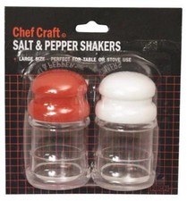 NEW CHEF CRAFT 21042 SET OF SALT AND PEPPERS SHAKER 0821629