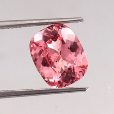 Natural Flawless Ceylon Padparadscha Sapphire Loose Cushion Cut Gemstone 11x9 mm