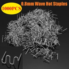 500/1000Pcs Hot Staples Welding Wave Stapler For Car Bumper Repair 0.8mm USA