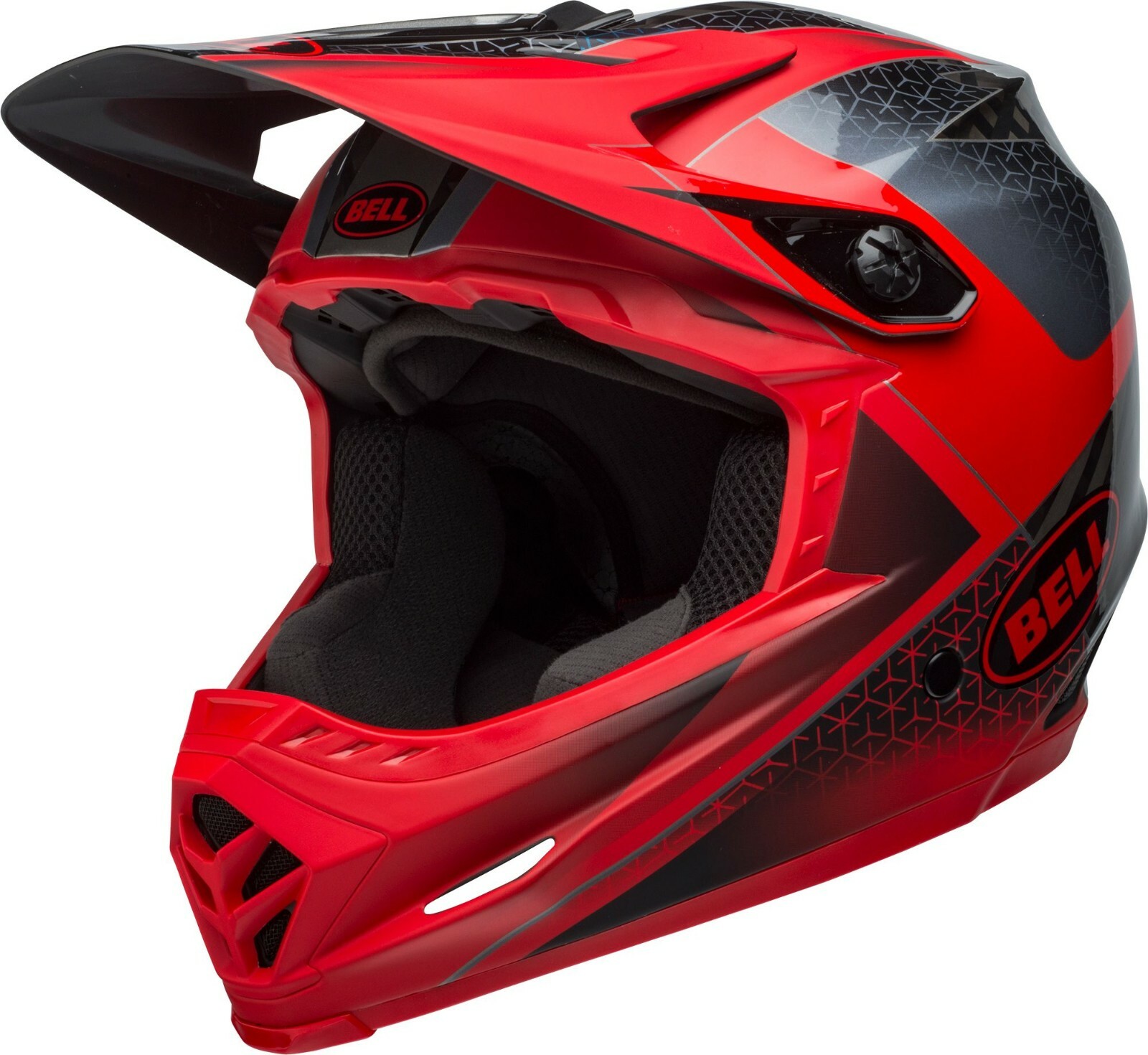 Bell Full9 Adult Dirt Bike Helmet Full Face Matte Gloss Crimson Red