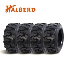 4Pcs 10-16.5 SKS Skid Steer Tires 10x16.5 10PR Heavy Duty Durable Load-Bearing
