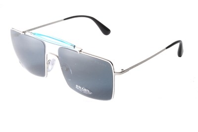 Prada PR57SS 7BA2K1 Sonnenbrille weiß blau grau