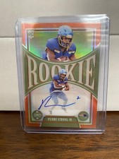 2022 Panini Legacy Pierre Strong Jr. RC Auto /149 Orange Refractor Patriots