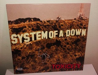 Serj Tankian System Of A Down Toxicity Signed Vinyl Record Album LP PSA RARE A