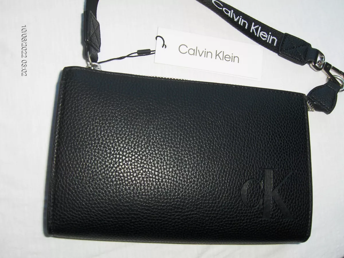 Calvin klein best sale black clutch