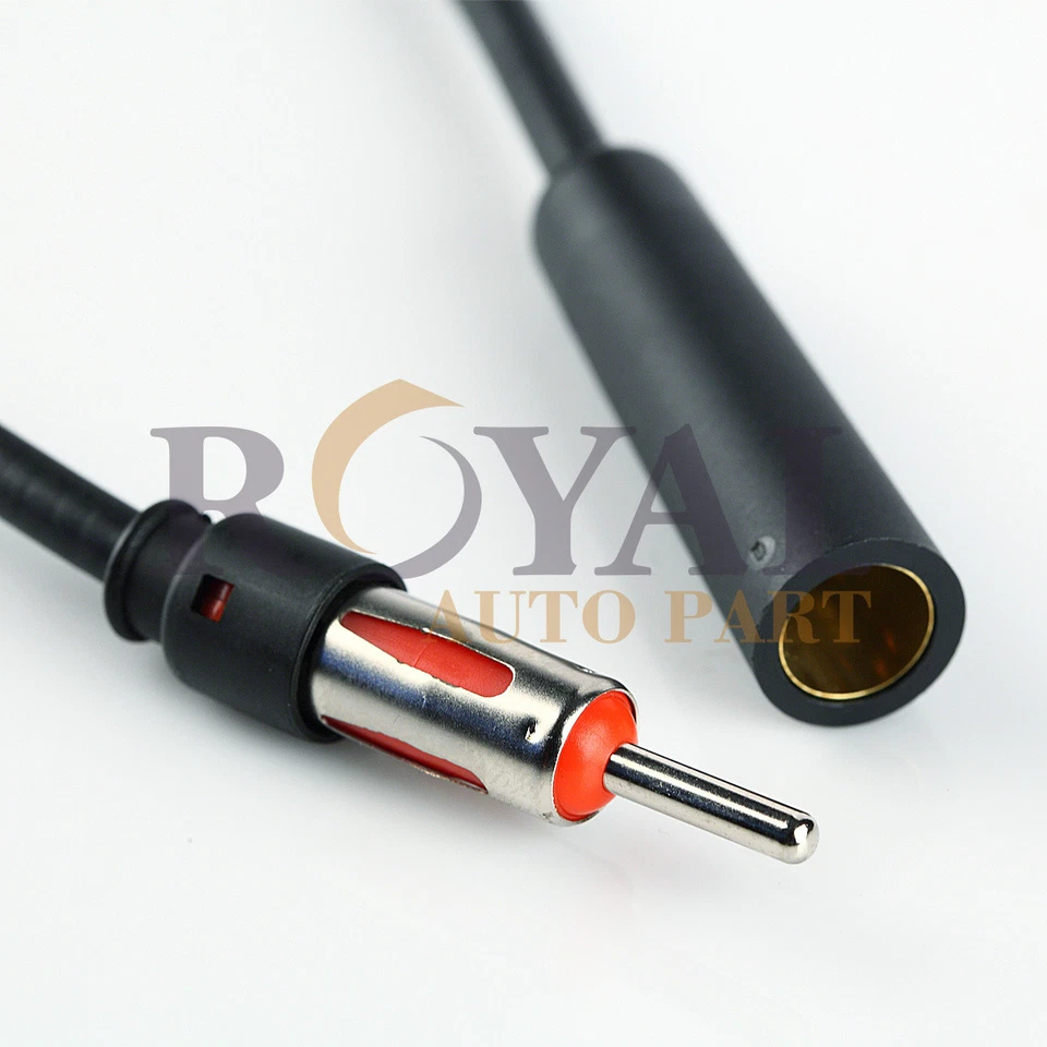 12" /1ft Universal Male Female Car AM FM Antenna Extension / Extender Cable - Image 2 of 2