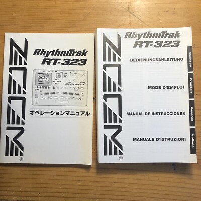 Original Zoom  RT-323 German/French/Spanish/Italian + Japanese Manual
