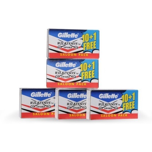 100N Gillette Wilkinson Sword Double Edge Shaving Blade Saloon Pack - Picture 4 of 5