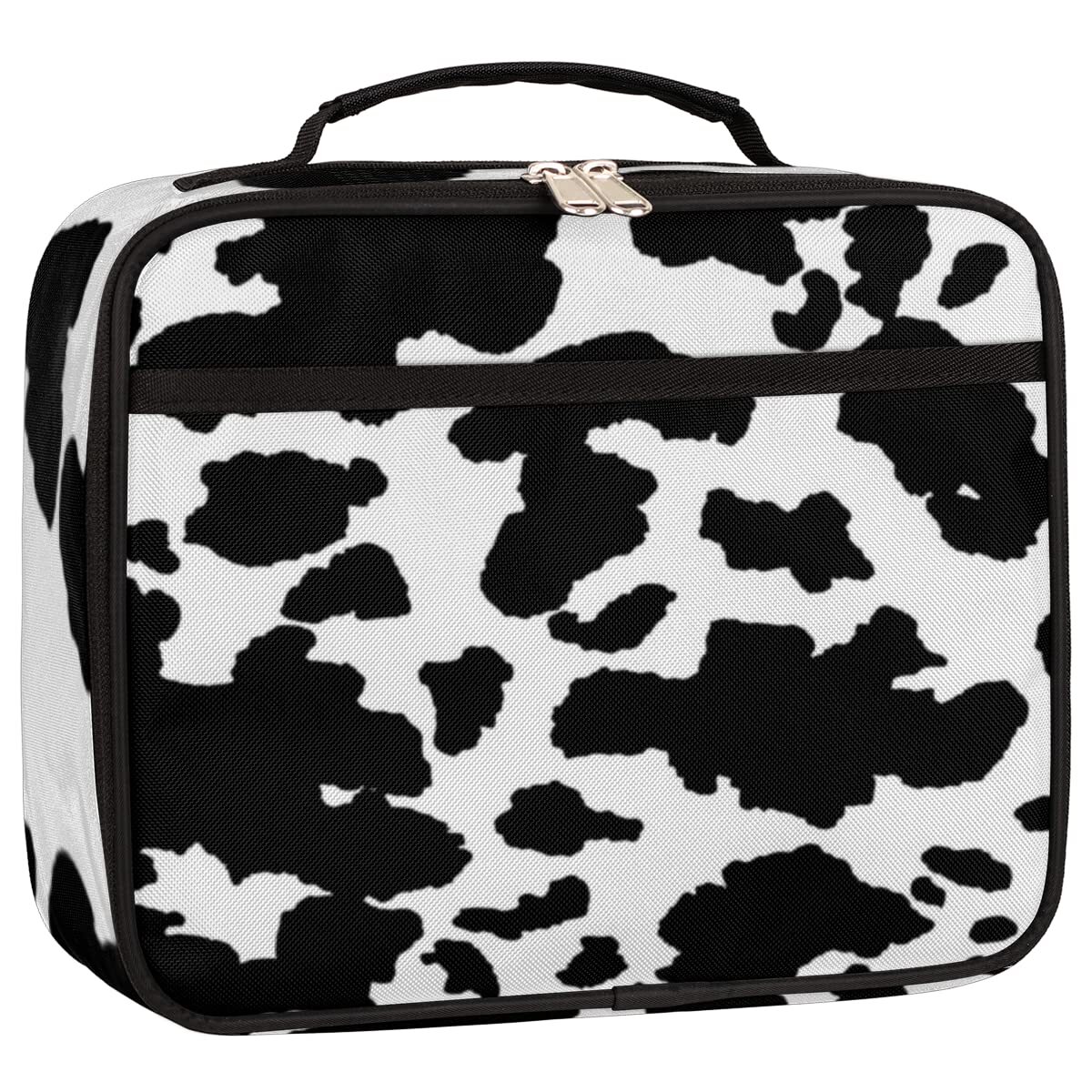 Cow Print Kids Lunch Box Animal Cow Insulated Lunch Bag for Boys