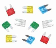 MINI BLADE FUSES FUSE CAR VAN AUTO MOTORCYCLE 5 7.5 10 15 20 25 30 40 AMP
