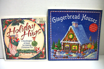 Lot of 2 Christmas Books~ Gingerbread Houses and Holiday Hugs Recipes & Crafts