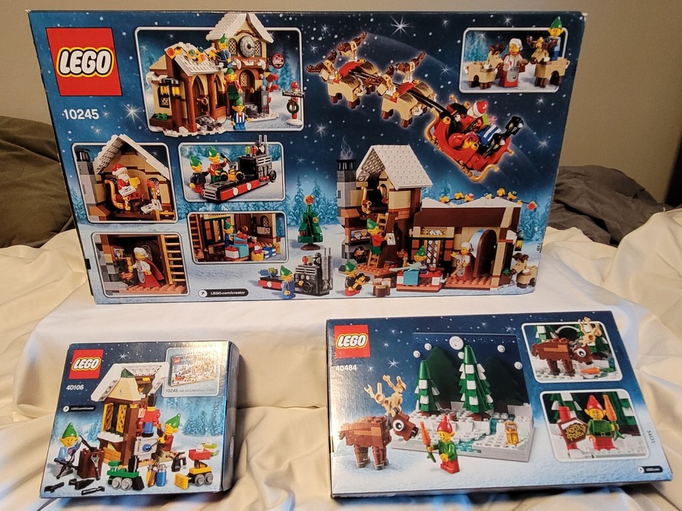Lego Santa's Workshop & Bonus scenes | eBay