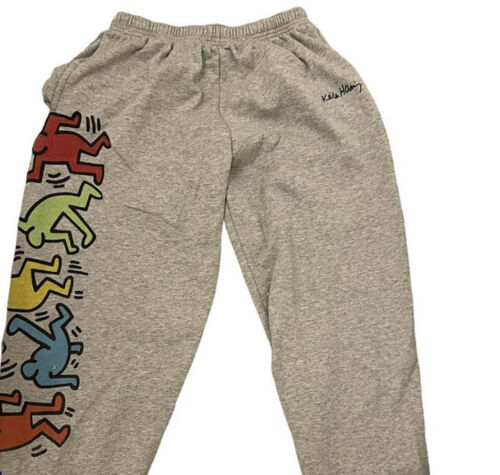 keith haring original joggers sweatpants size L - Picture 1 of 3