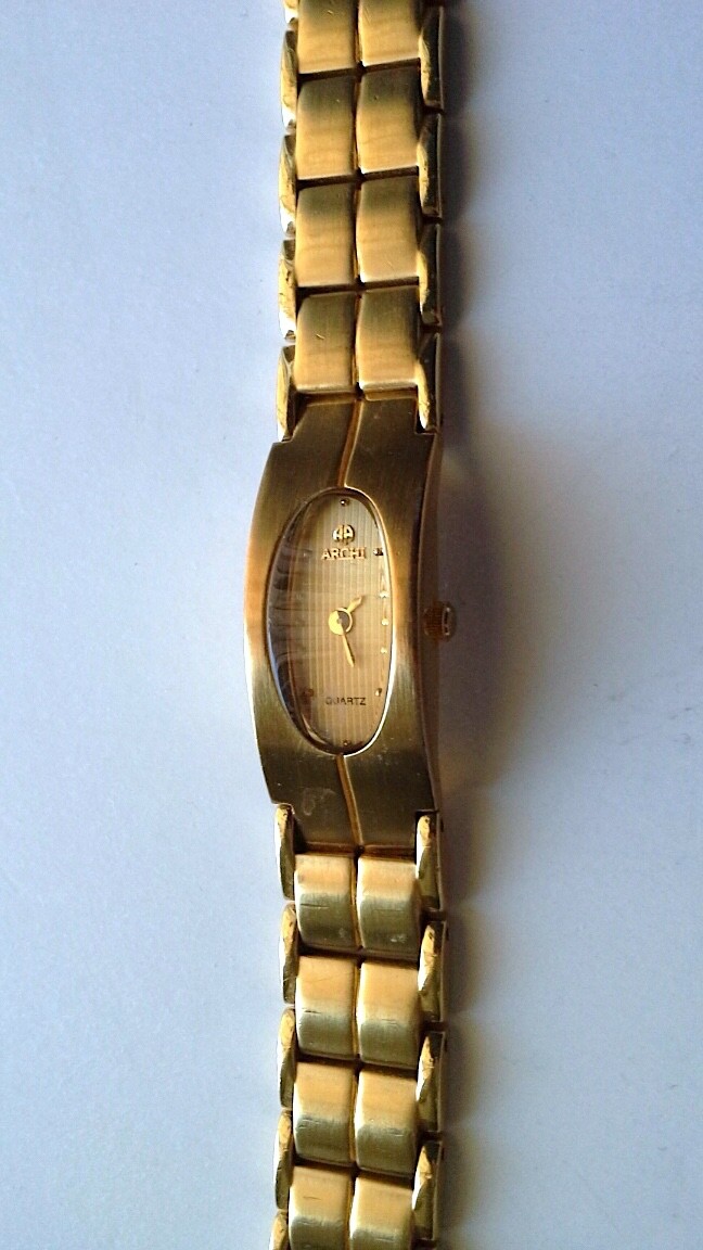 RARE ! SWISS ARCHI 22K Gold Electro Plated Ladies Watch | eBay display picture 2