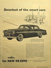 55 De Soto Firedome Daytona Beach Nascar Flying Mile Vintage Print Ad 1955