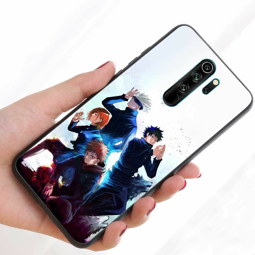 Venda Anime jujutsu kaisen fushiguro megumi caso de telefone para redmi nota  8 7 9 4 6 pro max t x 5a 3 10 lite pro > Acessórios Do Telefone Móvel 