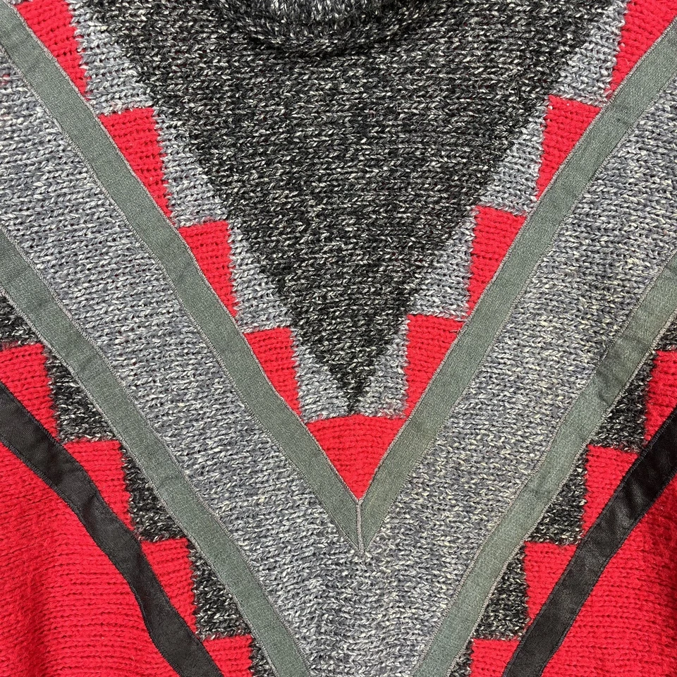 Suéter de colección JASON MAXWELL para mujer cuello alto L esquí de gran tamaño bloque de color rojo Foto 3 de 4