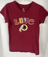 WASHINGTON REDSKINS Love Tee NFL Team Apparel Girls XL Size 14/16 Original Logo