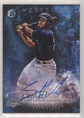 2016 Bowman Inception Prospect Blue 6/99 Trent Grisham Clark #PA-TC Auto 0g4
