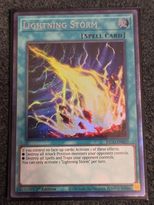 Yu-Gi-Oh Lightning Storm KICO-EN057 Collector s Rare 1st Edition Near Mint