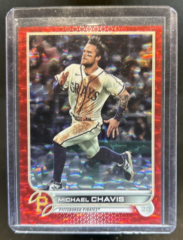 2022 Topps Michael Chavis Red Foilboard #/199 Pirates