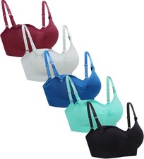 5PACK Wireless Nursing  Breastfeeding Bra - 's Sleeping  Maternity Bra, Sma...