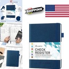 Budget Tracker Notebook 7.5x10 Inch Navy Blue for Personal and Business Use