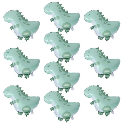 10 Pcs Ballons De Fête Pour Enfants Supplies D'anniversaire Dinosaure - Photo 1/4
