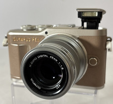 Olympus PEN E-PL10 16.1MP Mirrorless Digital Camera-Tan-45mm Lens SC ONLY 304