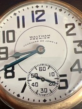 Antique Waltham Premier Vanguard 23 Jewel Pocket Watch Railroad Grade Gold Fille